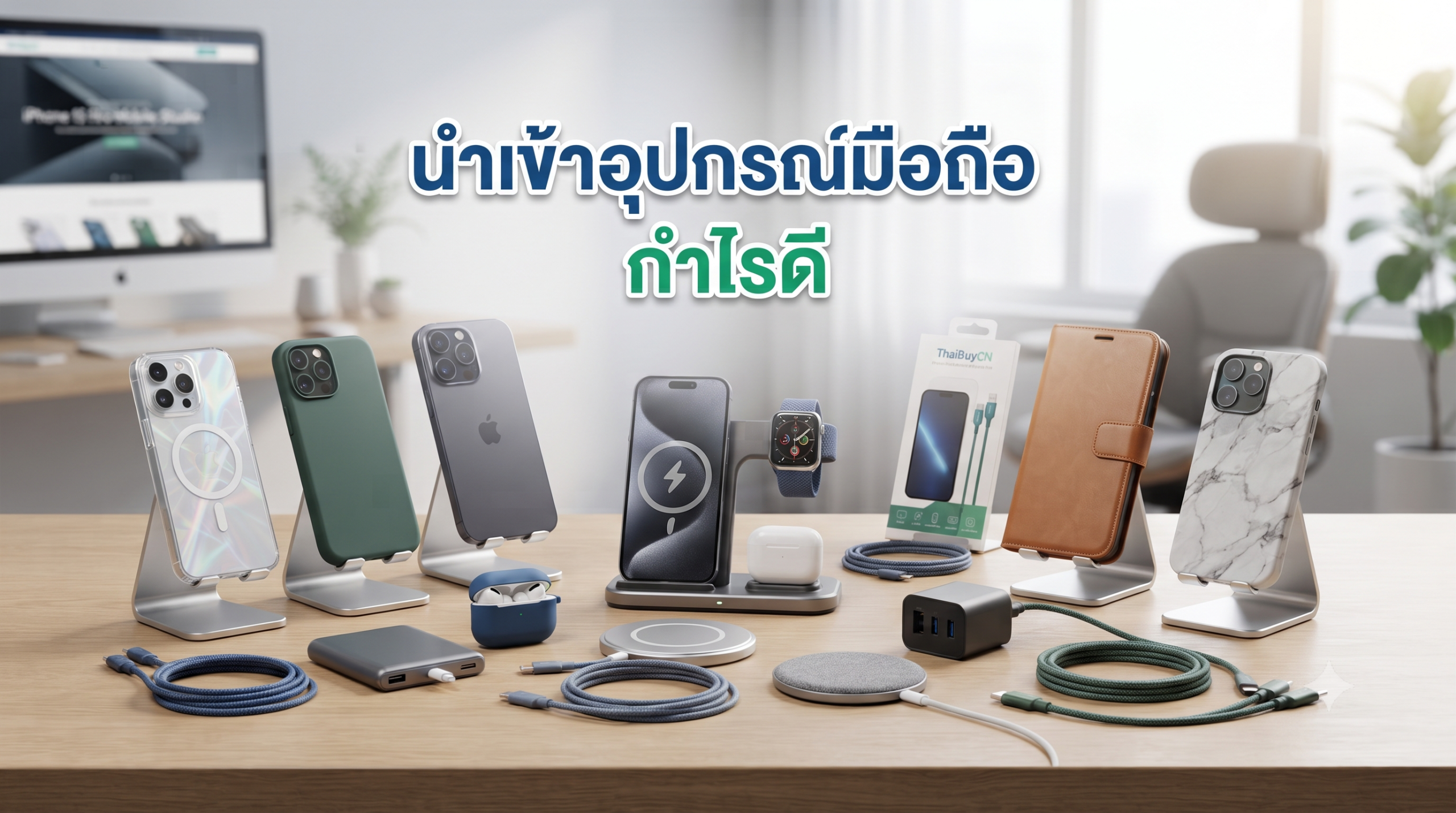 รวมอุปกรณ์เสริมสมาร์ทโฟนและเคสมือถือยอดฮิตนำเข้าจากจีน